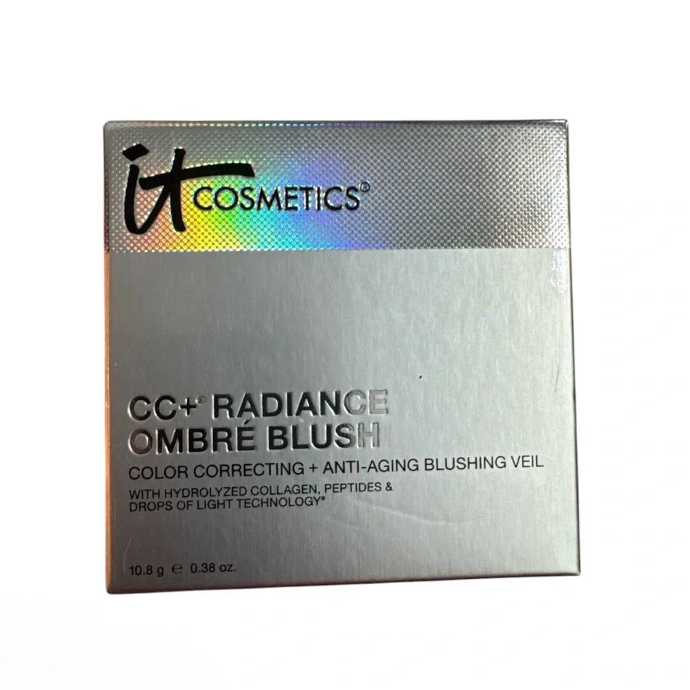 IT Cosmetics CC+Radiance Ombré Coral Flush Blush Discontinued NIB Protected film